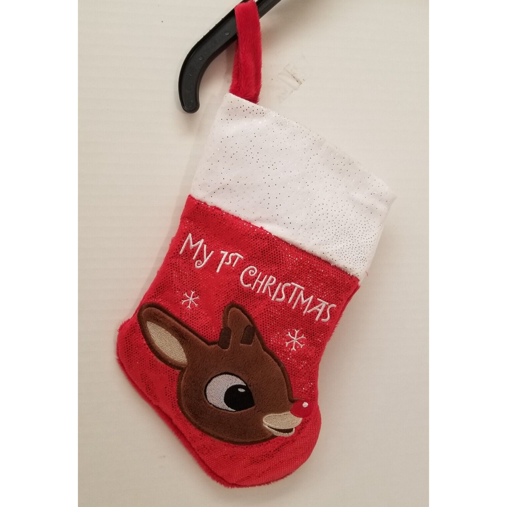 Rudolph the red nosed reindeer babys (My first Christmas) 11" tall